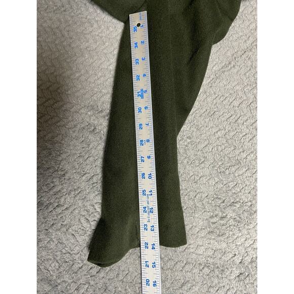 Vintage Bill Blass Signature Size 4 Green Heavy Coat Velvet Collar Gold Buttons - Picture 13 of 16